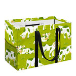 Cute Smiley Cow Pattern Print Utility Tote Bag