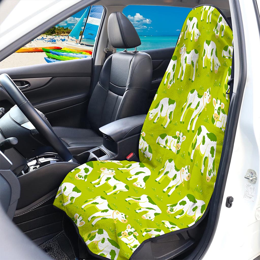 Cute Smiley Cow Pattern Print Waterproof Car Seat Cover