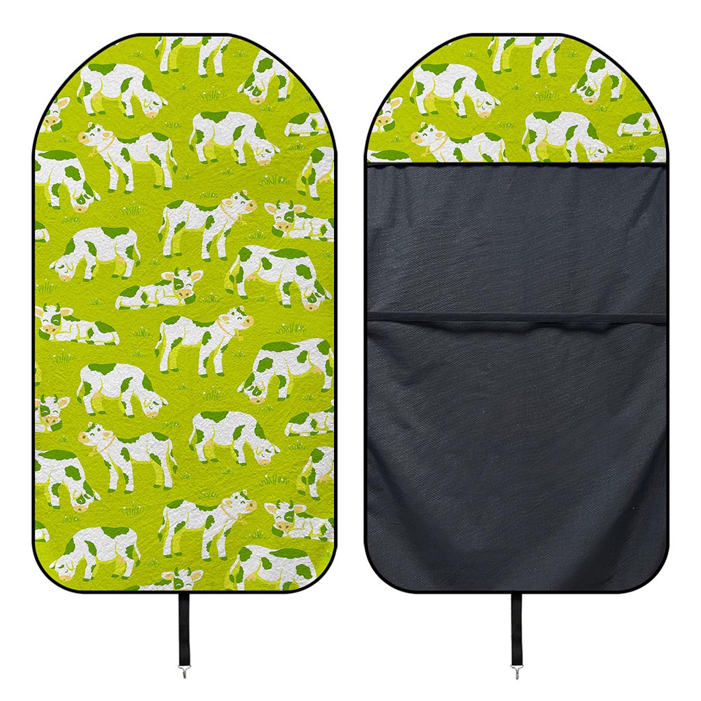 Cute Smiley Cow Pattern Print Waterproof Car Seat Cover