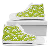 Cute Smiley Cow Pattern Print White High Top Sneakers