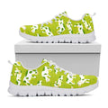 Cute Smiley Cow Pattern Print White Running Shoes