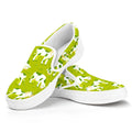 Cute Smiley Cow Pattern Print White Slip On Sneakers