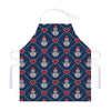 Cute Snowman Knitted Pattern Print Adjustable Apron