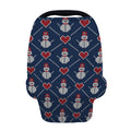 Cute Snowman Knitted Pattern Print Baby Seat Cover