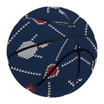 Cute Snowman Knitted Pattern Print Basketball