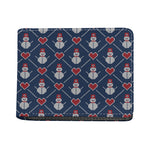 Cute Snowman Knitted Pattern Print Bifold Wallet