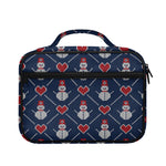Cute Snowman Knitted Pattern Print Briefcase Bible Bag