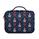Cute Snowman Knitted Pattern Print Briefcase Bible Bag