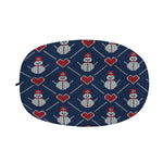 Cute Snowman Knitted Pattern Print Car Side Mirror Covers