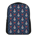 Cute Snowman Knitted Pattern Print Casual Backpack
