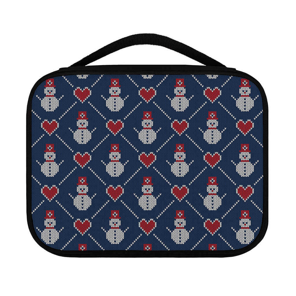 Cute Snowman Knitted Pattern Print Classic Bible Case