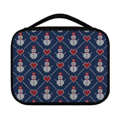 Cute Snowman Knitted Pattern Print Classic Bible Case