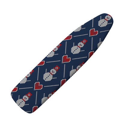 Cute Snowman Knitted Pattern Print Ironing Board Cover