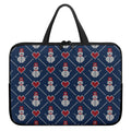 Cute Snowman Knitted Pattern Print Laptop Sleeve With Handle