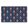 Cute Snowman Knitted Pattern Print Polyester Doormat