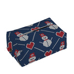 Cute Snowman Knitted Pattern Print Rectangle Tissue Box Cover