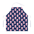 Cute Snowman Pattern Print Adjustable Apron