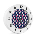 Cute Snowman Pattern Print Alarm Clock