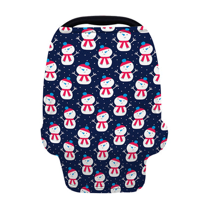 Cute Snowman Pattern Print Baby Seat Cover