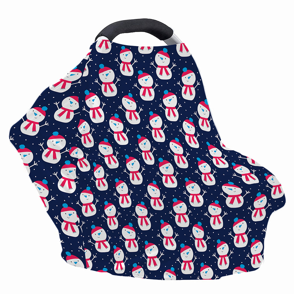 Cute Snowman Pattern Print Baby Seat Cover