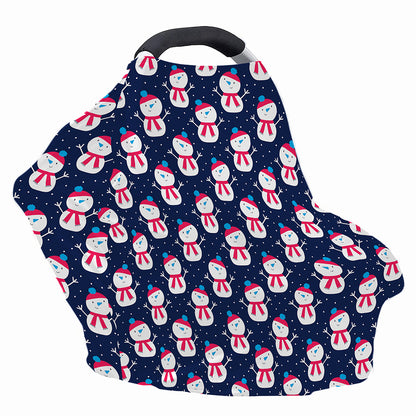 Cute Snowman Pattern Print Baby Seat Cover