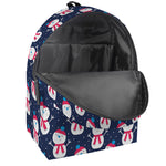 Cute Snowman Pattern Print Backpack