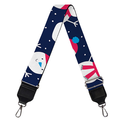 Cute Snowman Pattern Print Bag Strap