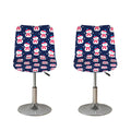 Cute Snowman Pattern Print Bar Stool Covers