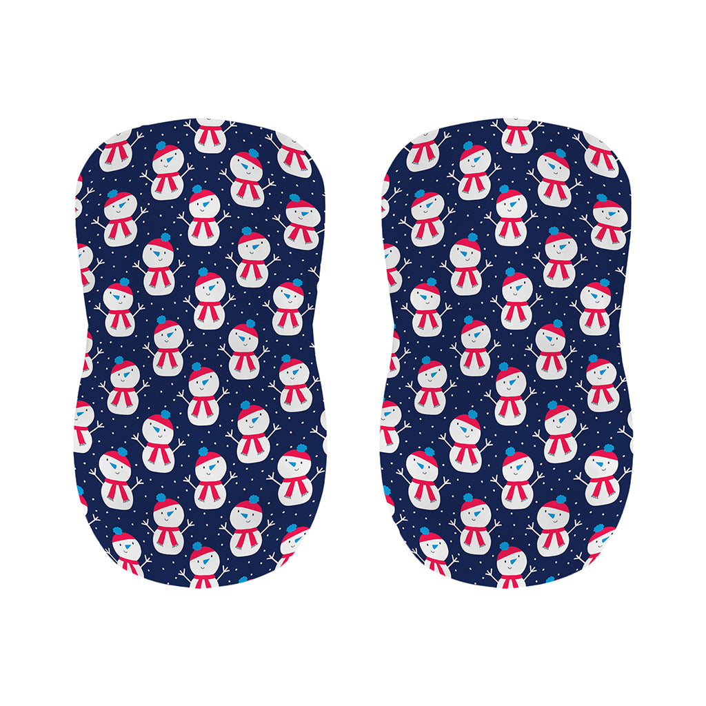 Cute Snowman Pattern Print Bar Stool Covers