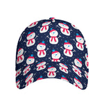 Cute Snowman Pattern Print Baseball Cap