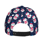 Cute Snowman Pattern Print Baseball Cap