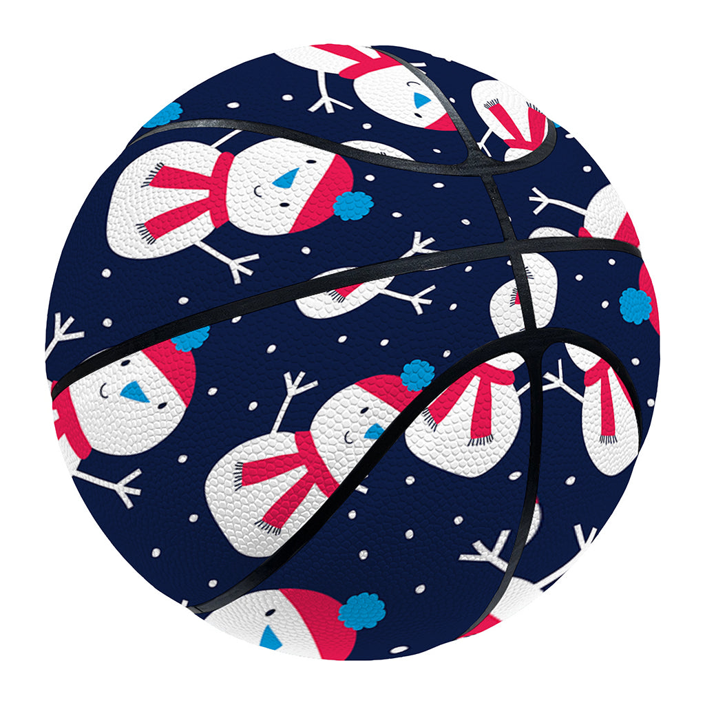 Cute Snowman Pattern Print Basketball