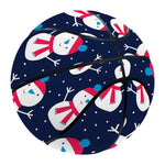 Cute Snowman Pattern Print Basketball