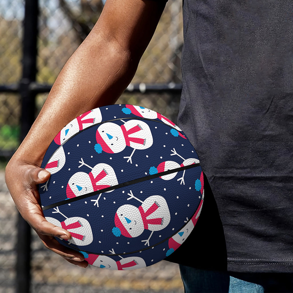 Cute Snowman Pattern Print Basketball