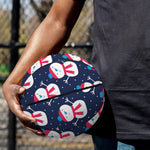 Cute Snowman Pattern Print Basketball