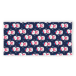 Cute Snowman Pattern Print Beach Towel
