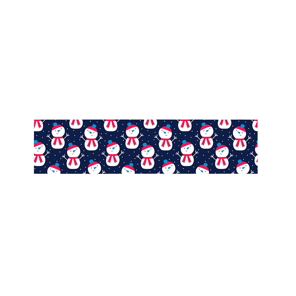 Cute Snowman Pattern Print Bed Runner
