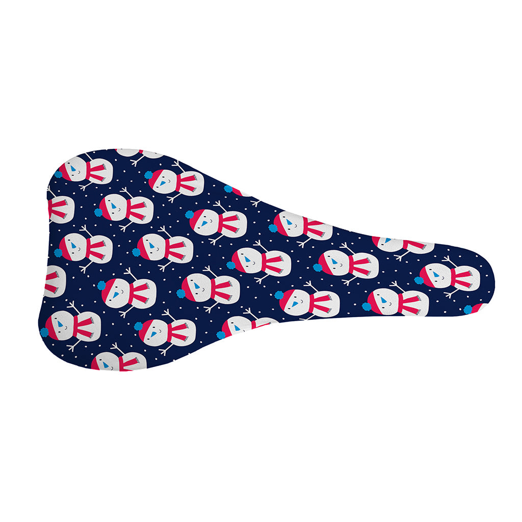 Cute Snowman Pattern Print Bicycle Seat Cover