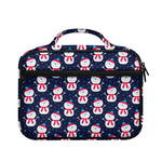 Cute Snowman Pattern Print Briefcase Bible Bag