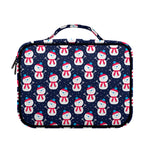 Cute Snowman Pattern Print Briefcase Bible Bag