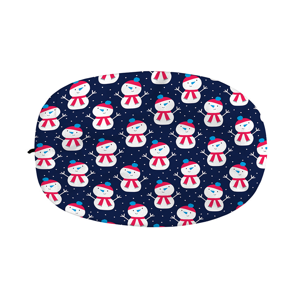 Cute Snowman Pattern Print Car Side Mirror Covers