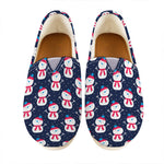 Cute Snowman Pattern Print Casual Shoes