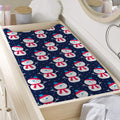 Cute Snowman Pattern Print Changing Pad Cover