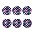 Cute Snowman Pattern Print Coaster Set