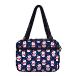 Cute Snowman Pattern Print Double Strap Bible Bag