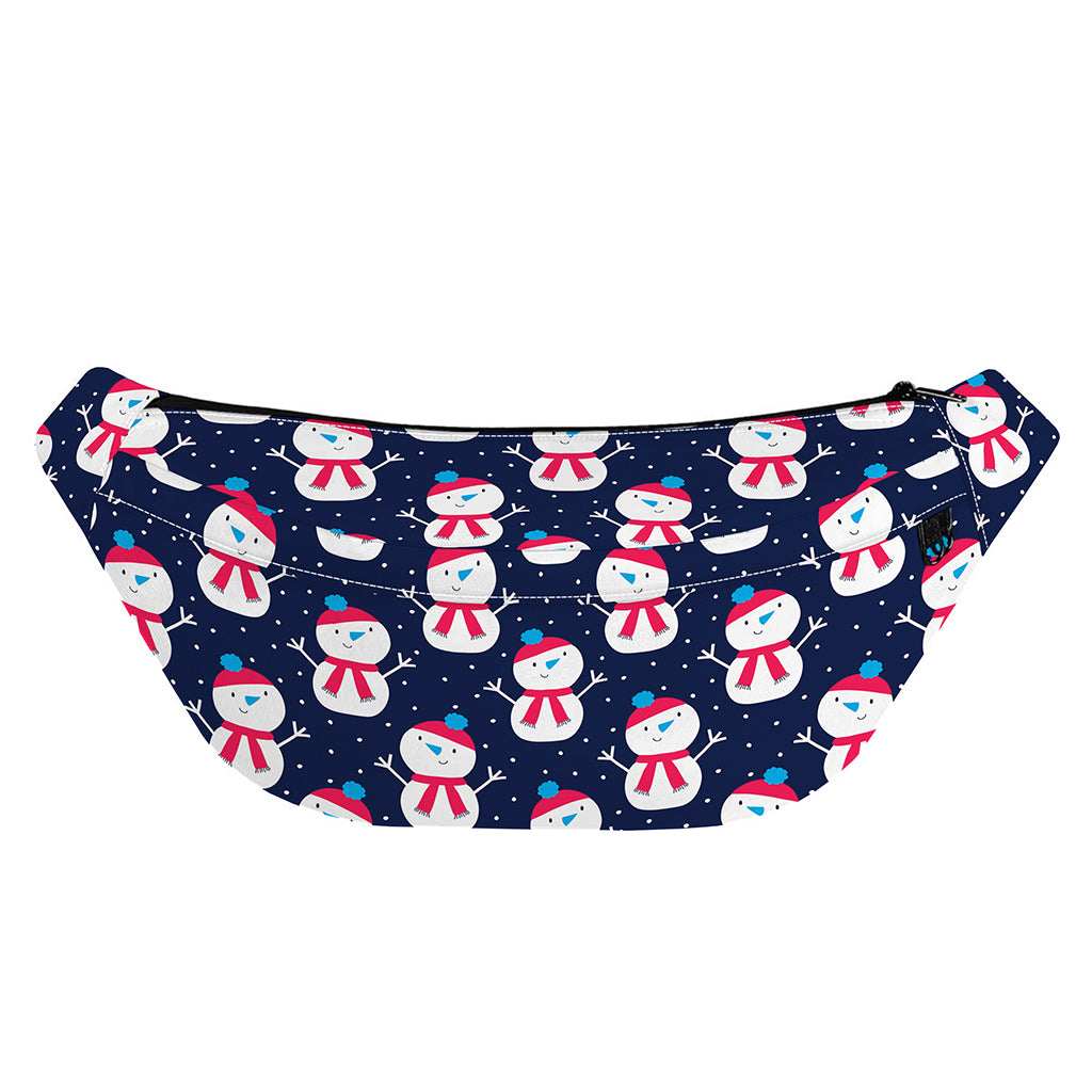 Cute Snowman Pattern Print Fanny Pack