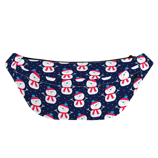 Cute Snowman Pattern Print Fanny Pack