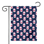 Cute Snowman Pattern Print House Flag