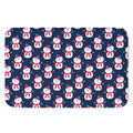 Cute Snowman Pattern Print Indoor Door Mat