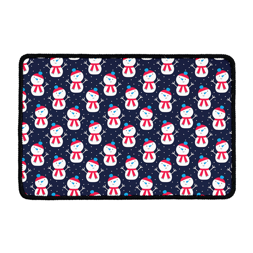 Cute Snowman Pattern Print Kitchen Mat